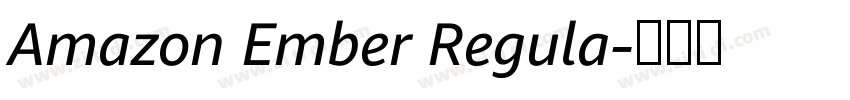 Amazon Ember Regula字体转换 Amazon Ember Regula字体转换